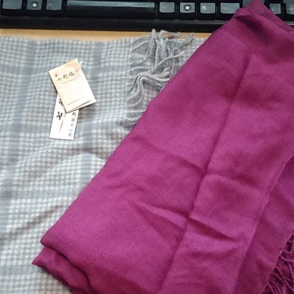 Two pashmina scarves